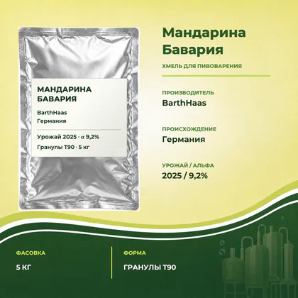 Визуализация упаковки Хмель Мандарина Бавария