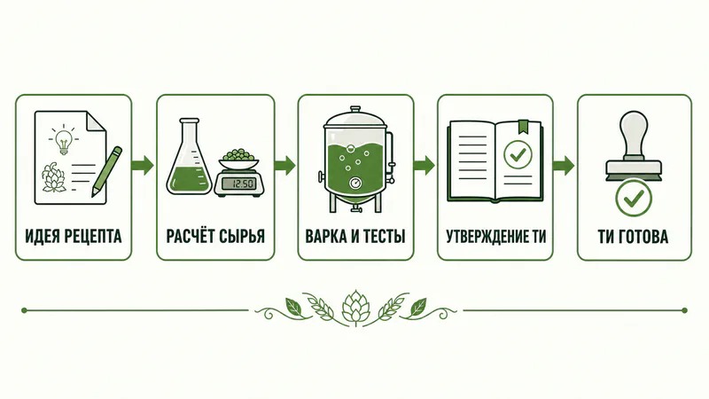 Как разработать рецепт пива и оформить ТИ